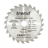 Trend CSB/19024TC Craft 190mm X 24t X 30mm X 1.55 DCS £22.16